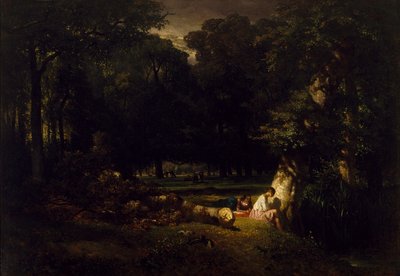 The Bathers (Clearing in the Forest), 1842 od Constant Emile Troyon