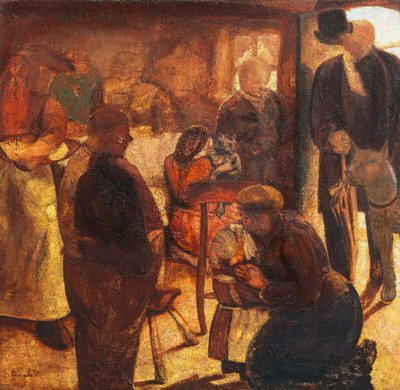 Cizinec, od Constant Permeke (1886-1952), olej na plátně od Constant Permeke