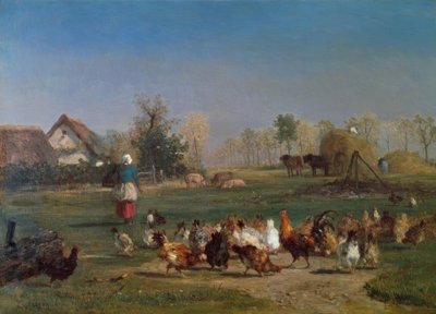 Krmení kuřat od Constant Troyon