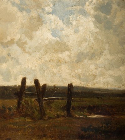 Krajina s popředím Meadowland, 1830-1865. od Constant Troyon