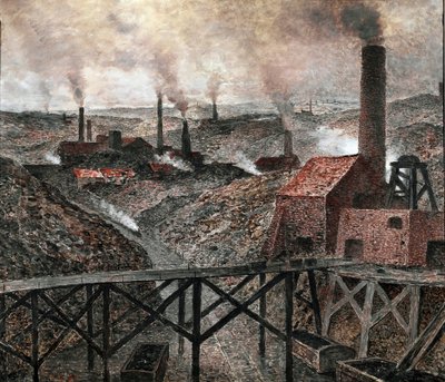 V Černé zemi (olej na plátně od Constantin Emile Meunier