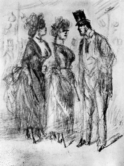 Au Promenoir, 19. století, 1930. od Constantin Guys