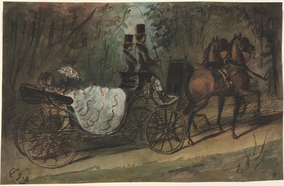 Přeprava v Bois de Boulogne od Constantin Guys
