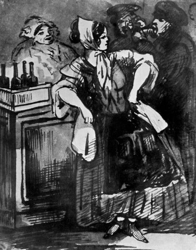 Le Comptoir, 19. století, 1930. od Constantin Guys