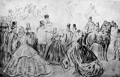 Promenáda, 19. století, 1930. od Constantin Guys