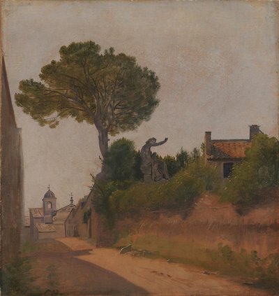 Ulice v Římě. Špinavá ulička od Constantin Hansen