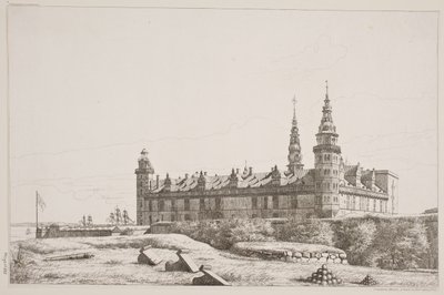 Dánština: Kronborg při pohledu ze severozápadní strany od Constantin Hansen
