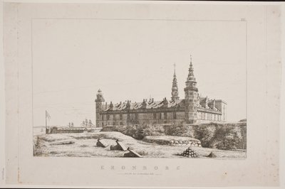 Dánština: Kronborg při pohledu ze severozápadní strany od Constantin Hansen