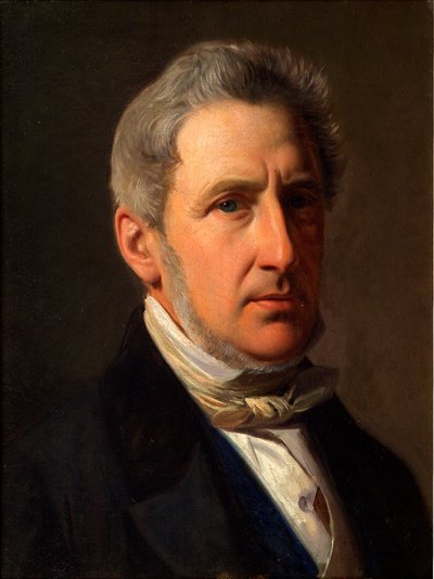 Dánsky: Portræt af godsejer Alfred Hage (1803-1872) Portrét statkáře Alfreda Hage (1803-1872) od Constantin Hansen