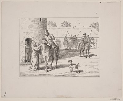 Ilustrace pro Svend Grundtvig, „Marsk Stig: Dánská lidová píseň ze 13. století“, 1861 od Constantin Hansen