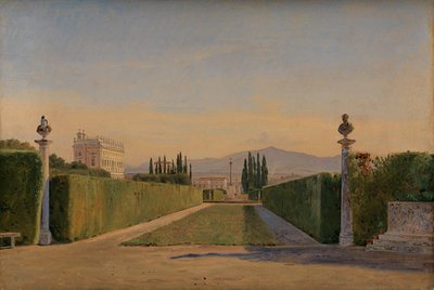 V zahradách Villa Albani, Řím od Constantin Hansen