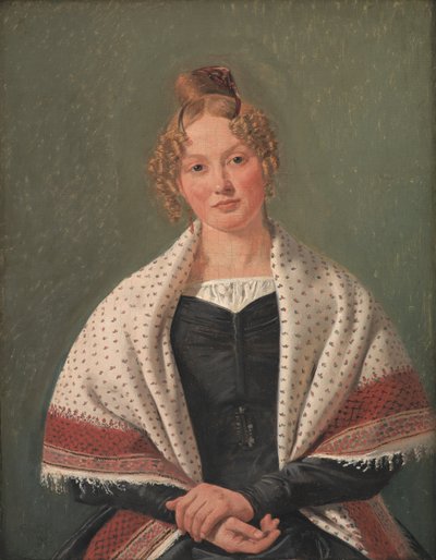 Portrét Hanne Wanscher, rozené Wegener od Constantin Hansen