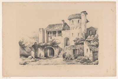 Obydlená ruina Krajina (název série) od Constantinus Cornelis Huysmans