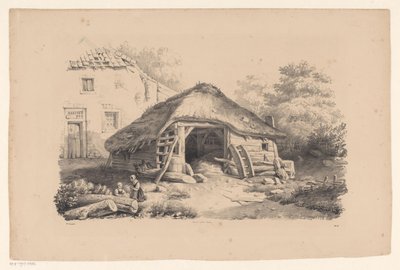 Stáj na farmě Krajina (název série) od Constantinus Cornelis Huysmans
