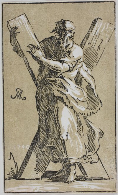 Svatý Ondřej od Conte Antonio Maria Zanetti the Elder