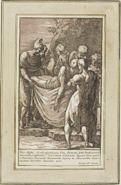 Pohřbení od Conte Antonio Maria Zanetti the Elder