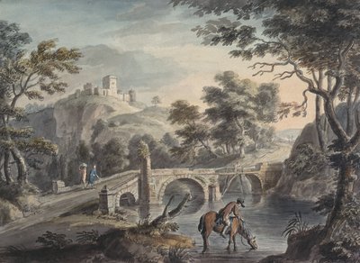 Krajina s mostem od Copplestone Warre Bamfylde