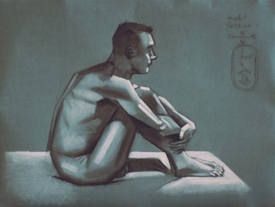 Zamyslena mužská postava od Corné Akkers
