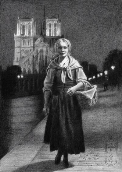 Večer žen v Notre Dame od Corné Akkers