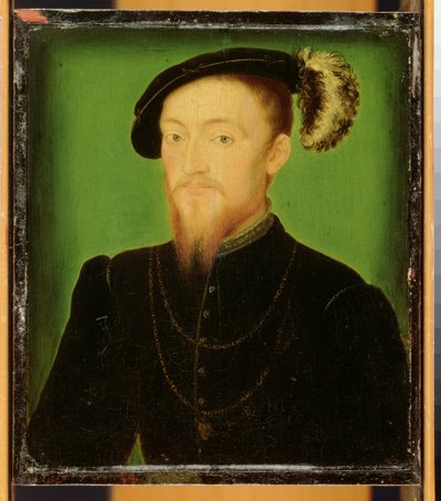 Muž s perem v klobouku od Corneille de Lyon
