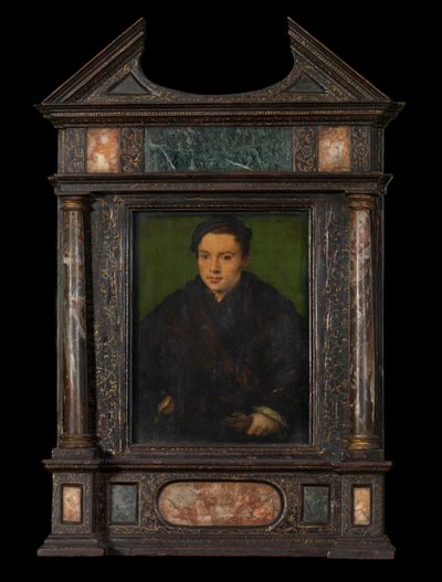 Portrét muže (olej na panelu) od Corneille de la Haye (1500 75)