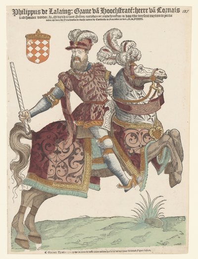 Portrét Philipa van Lalainga na koni od Cornelis Anthonisz. (manner of)