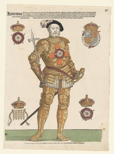 Portrét anglického Jindřicha VIII od Cornelis Anthonisz. (manner of)