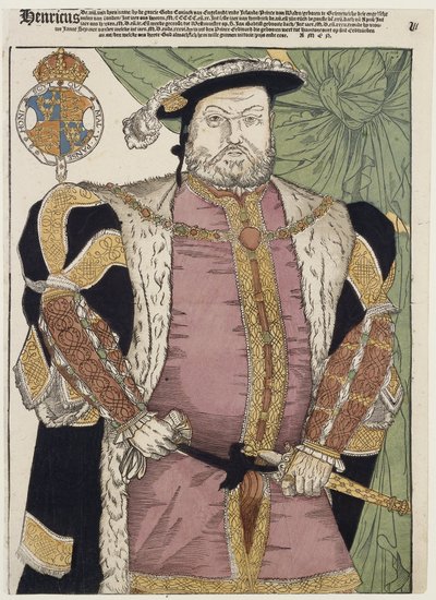 Portrét anglického Jindřicha VIII od Cornelis Anthonisz. (manner of)
