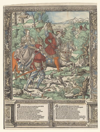 Lov The Story of Sorgheloos (název série) od Cornelis Anthonisz.