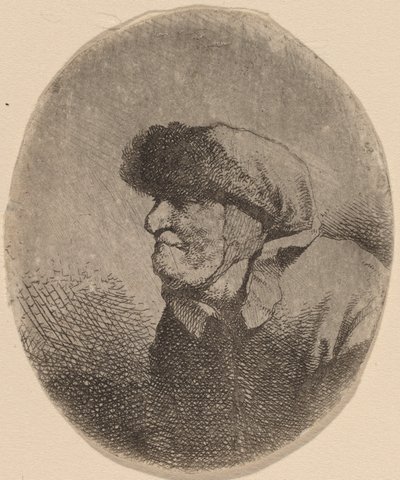 Busta staré ženy od Cornelis Pietersz Bega