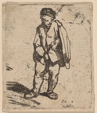 Muž v krátkém plášti od Cornelis Pietersz Bega