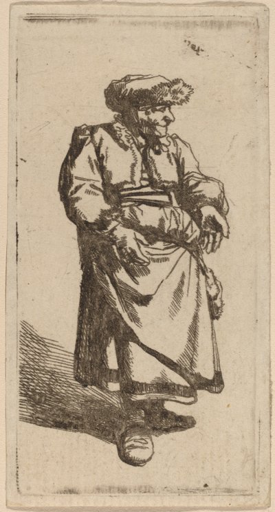Stará žena stojící od Cornelis Pietersz Bega