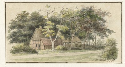 Farma mezi stromy od Cornelis Bernardus Buijs