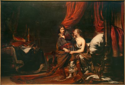 Josef a Potifar od Cornelis Bisschop