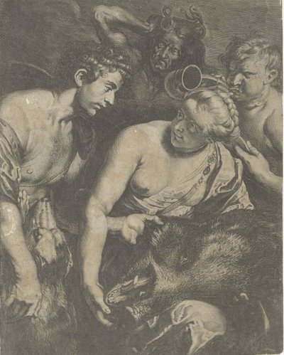 Meleager ve městě Atalanta od Cornelis Bloemaert (II)