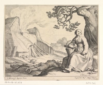 Žena u vápenky od Cornelis Bloemaert (II)