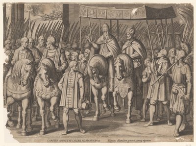 Císařská korunovace Karla V. v Bologni, 1530 Triumphs of Charles V (název série) od Cornelis Boel