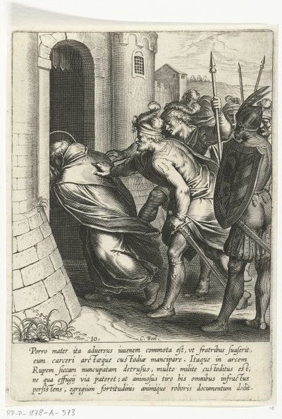 Thomas prochází branou vězení Život svatého Tomáše Akvinského (název série) od Cornelis Boel