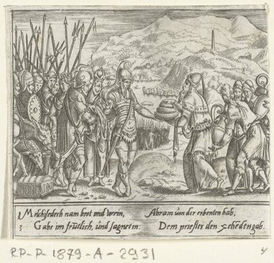 Abraham a Melchisedech The Life of Abraham (název série) od Cornelis Bos