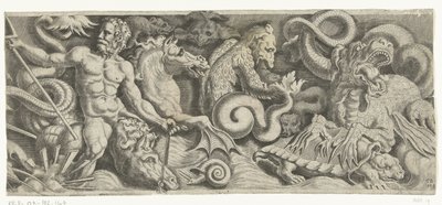 Frisian s triumfem Neptuna, pravá deska od Cornelis Bos