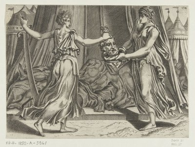 Judith s hlavou Holoferna od Cornelis Bos