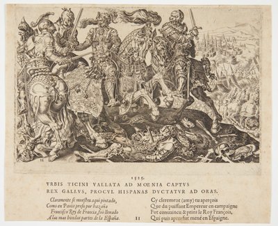 Král František I. byl zajat v bitvě u Pavie od Cornelis Bos