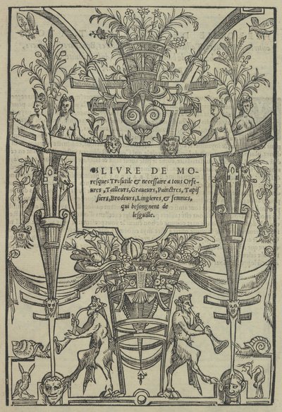 Livre de Moresques, titulní strana recto, 1546. od Cornelis Bos