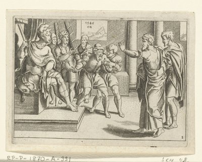 Paul dělá Elymas slepým The Life of Paul (název série) od Cornelis Bos