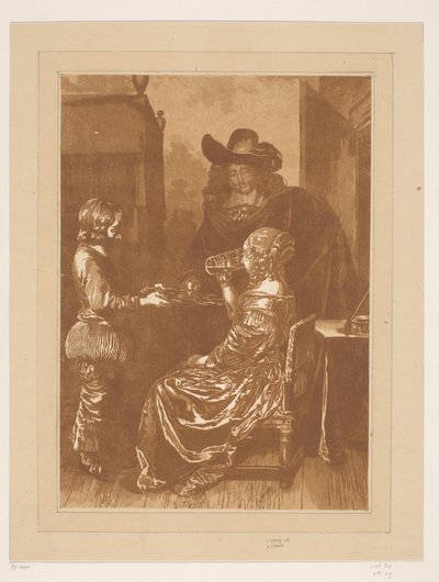 Pán a paní se stránkou od Cornelis Brouwer