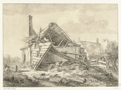 Zchátralá farma od Cornelis Brouwer