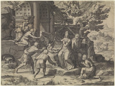 Klanění pastýřů od Cornelis Cort
