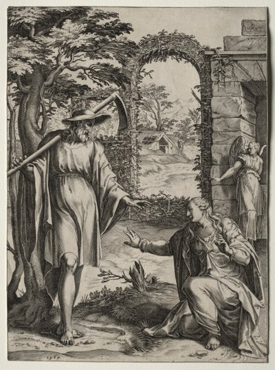 Kristus se zjevuje Marii Magdaleně od Cornelis Cort