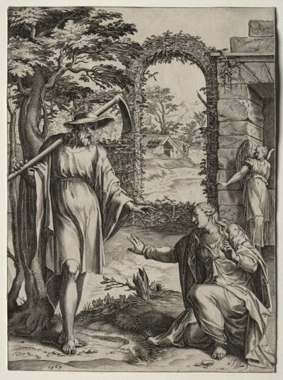 Kristus se zjevuje Marii Magdaleně, 1567. od Cornelis Cort