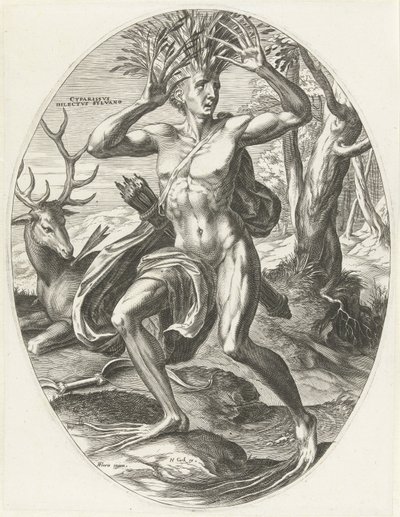 Cyparissus Bohové zemědělství (název série) od Cornelis Cort